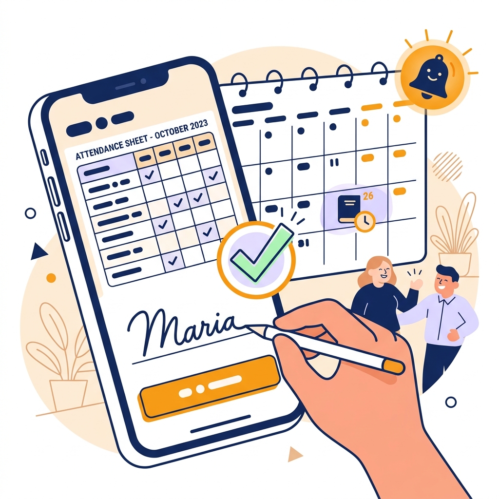 Émargement numérique mobile
